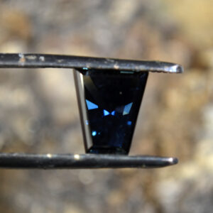 Dark Blue Natural Untreated Sapphire Trapezoid - 2.9cts