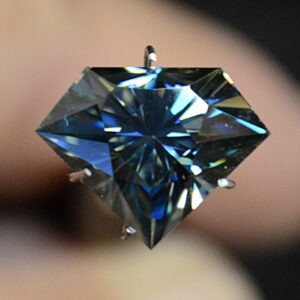 Moissanite - Dichroic - Blue/Yellow